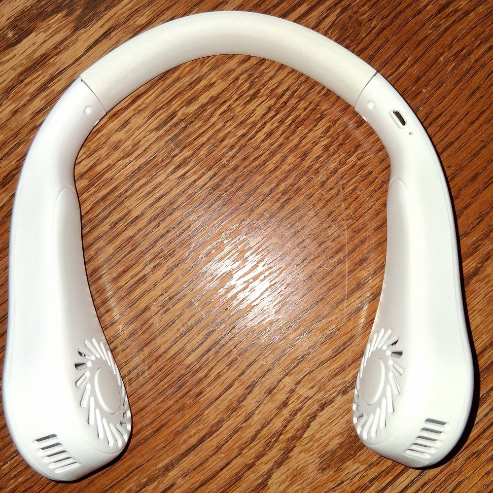 Portable White Neck Fan